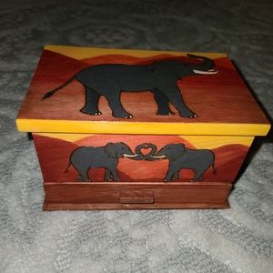 Handcrafted Elephant Jewelry Box